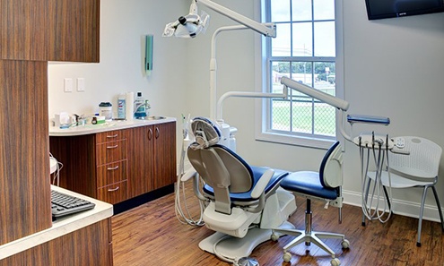 Treatment room at dentist’s office